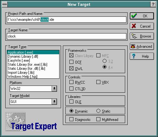 New Target - Name, Type and Platform